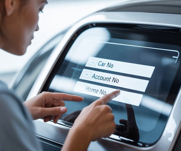 Car No /Account No/ Home no Selection